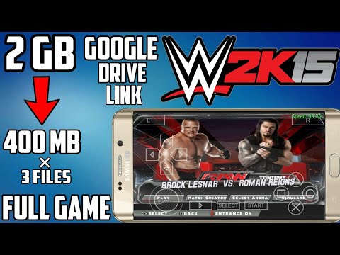 Download wwe 2k15 for android apk data highly compressed